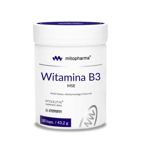 Niacina (vitamina B3) MSE 180 cápsulas Dr Enzmann Dr Enzmann