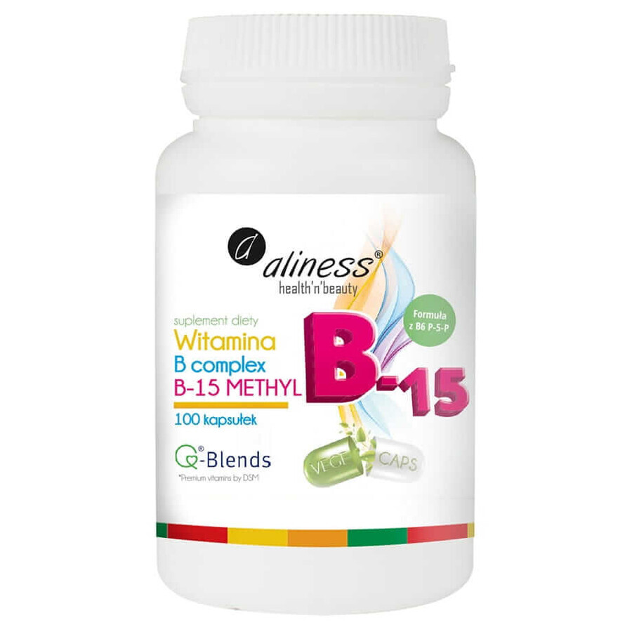 Complejo vitamínico B B-15 Metil 100 cáps. Aliness