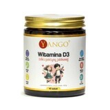 Geles de vitamina D3 con pectina de manzana - sabor frambuesa 40 unidades Yango