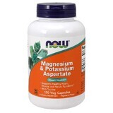 Magnesium en kalium aspartaat met taurine 120 cap NOW Foods