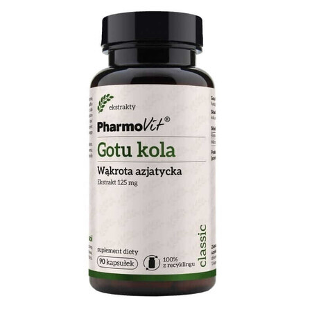 Extracto de Gotu kola 4:1, 125 mg (90 cápsulas) Pharmovit Classic