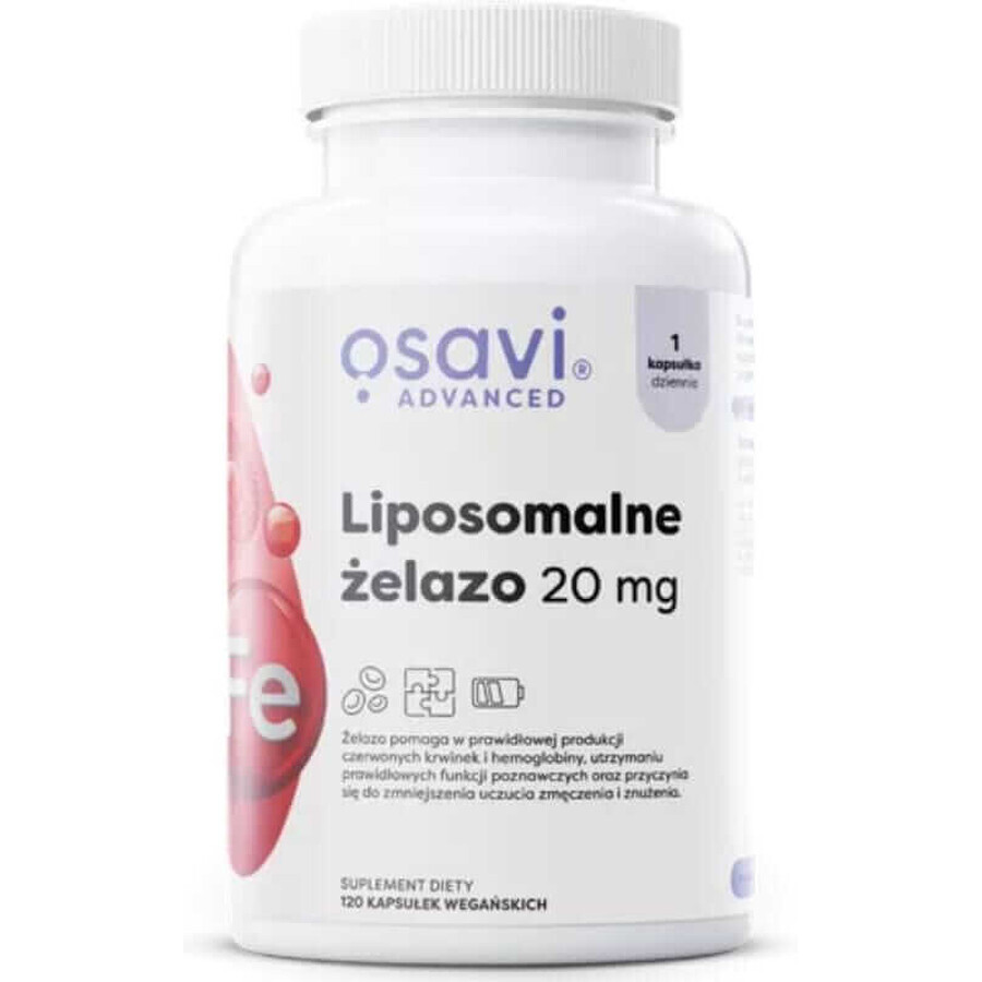 Osavi Hierro liposomal 20 mg - 120 cápsulas vegetales