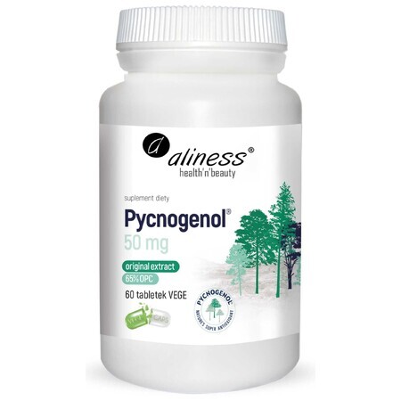 Pycnogenol® extracto 65% 50 mg - 60 comprimidos Aliness