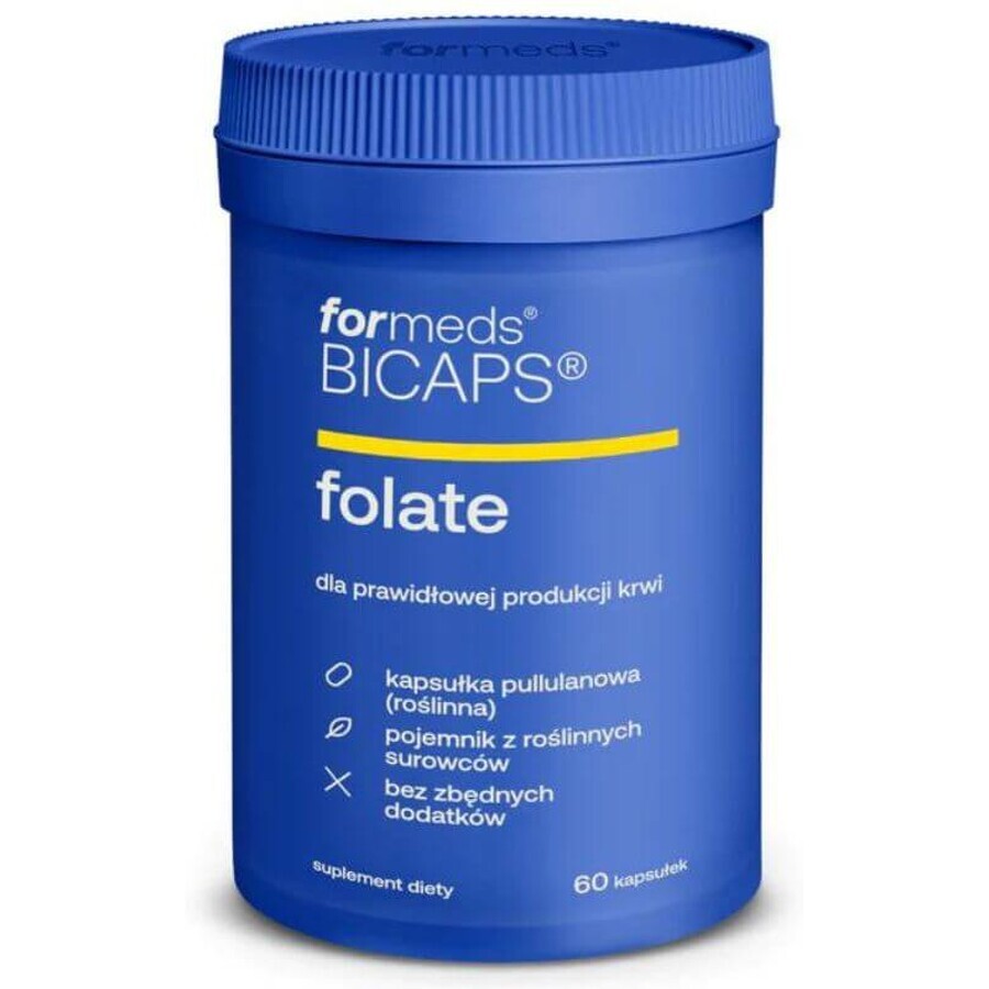 BICAPS FOLATE 500 µg Folato (60 cápsulas) Formas