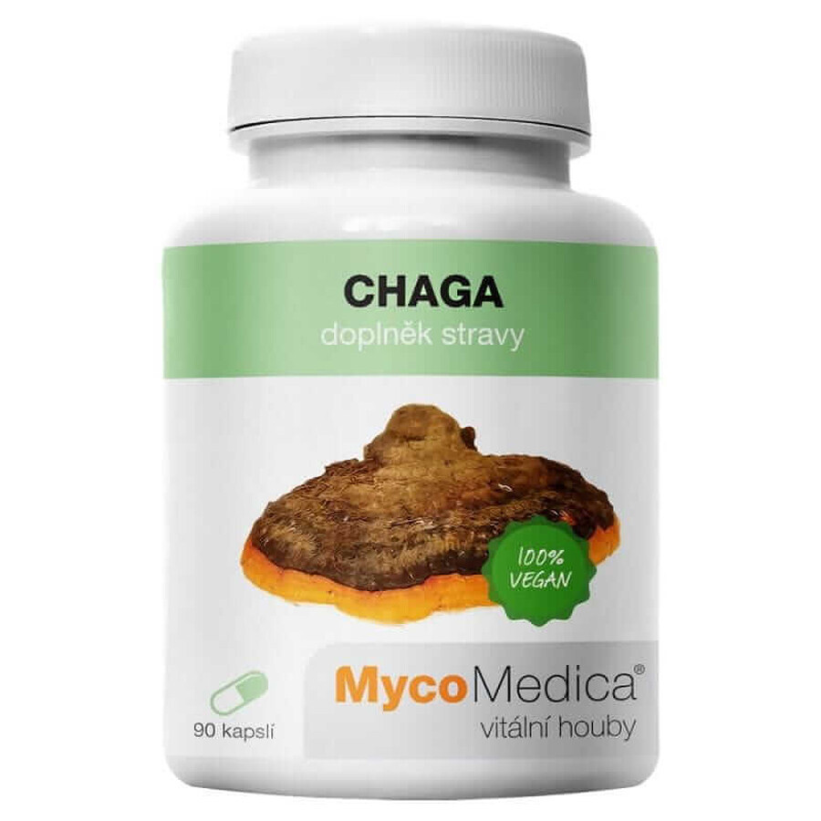 Chaga 30% polisacárido 90 cápsulas MycoMedica