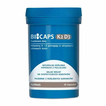 Bicaps Vitamina K2 MK-7 100 mcg + D3 2000 UI (60 capsule) Formeds