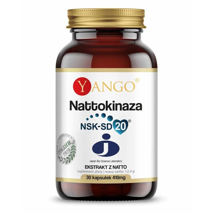 Nattokinase - NSK - SD20 -30 capsules, Yango