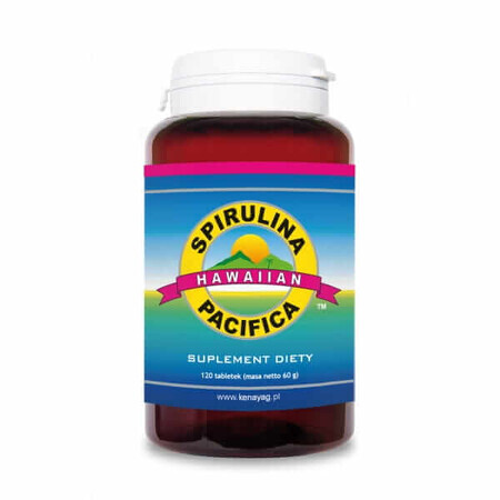 Spirulina Pacifica Hawaiian 120 Tabletten 500 mg, CyanoTech