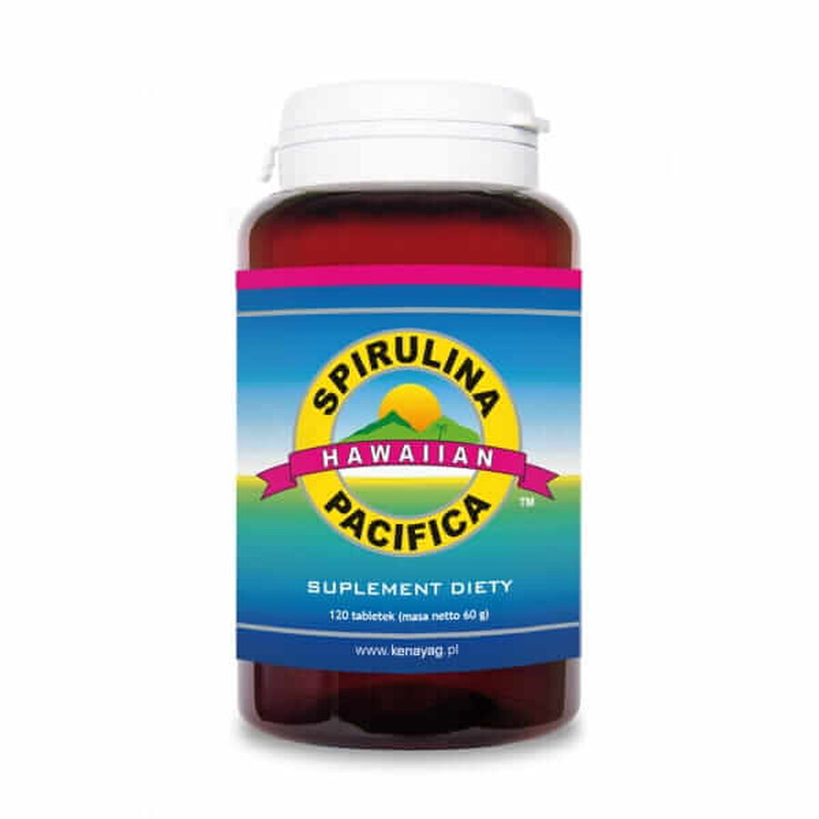 Spirulina Pacifica Hawaiian 120 Tabletten 500 mg, CyanoTech