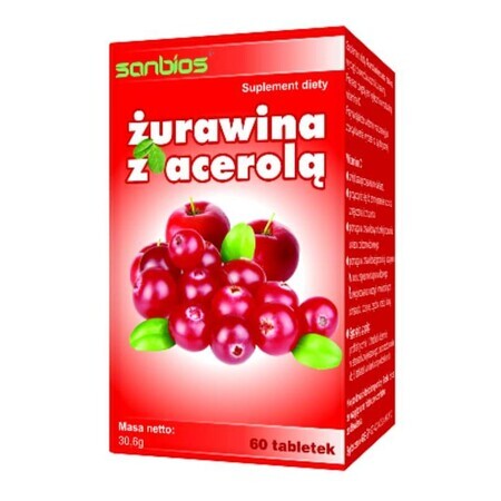 Mirtillo rosso con acerola 60 compresse SANBIOS