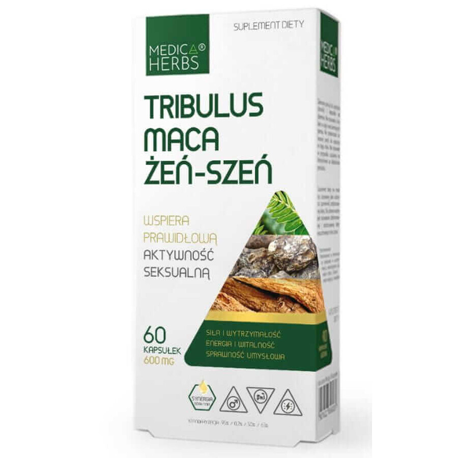 Tribulus Maca Ginseng 60 cápsulas Medica Herbs