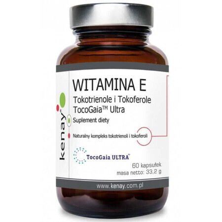 Vitamina E Tocotrienoles y Tocoferoles TocoGaia 60 cápsulas Kenay