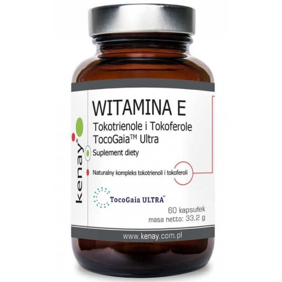 Vitamina E Tocotrienoles y Tocoferoles TocoGaia 60 cápsulas Kenay