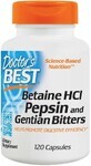 Beta&#237;na Hcl Pepsina y Genciana Amarga (120 c&#225;ps.), Doctor&#39;s Best