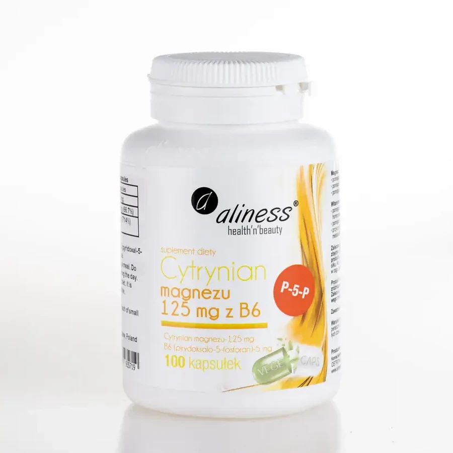 Magnesio citrato 125 mg con B6 (P-5-P) 100 capsule Aliness