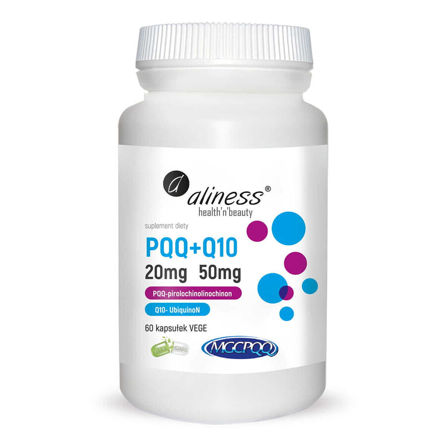 PQQ MGCPQQ® 20 mg + Coenzima Q10 50 mg (60 capsule) Aliness