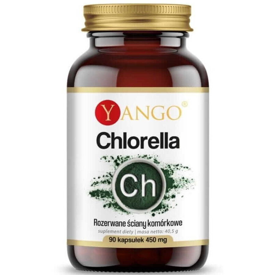 Chlorella con paredes celulares rotas 90 cápsulas Yango