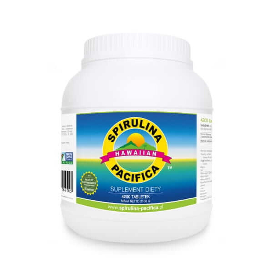 Spirulina Pacifica Hawaii 4200 comprimidos 500 mg, Cyanotech