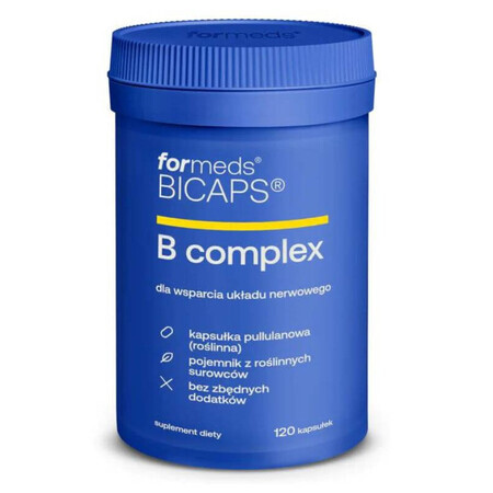 Bicaps B Complex - Vitamin-B-Komplex, 120 Kapseln. Formate