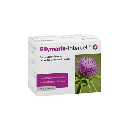 Silimarina-Intercell (apoyo hepático) 120 cápsulas, Intercell