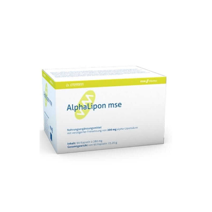 Alpha lipoic acid MSE 90 capsules, Dr. Enzmann