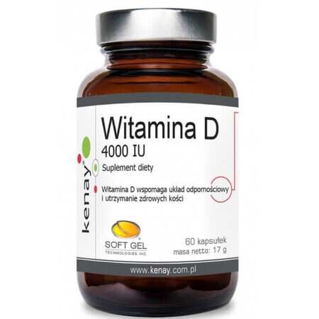 Vitamin D3 4000 IU 60 Kapseln Kenay