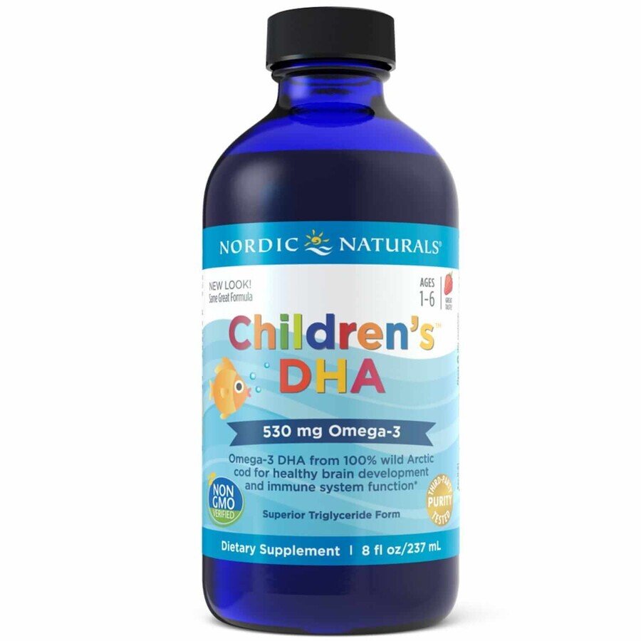 Nordic Naturals Children's DHA 530 mg omega-3 fresa 237 ml