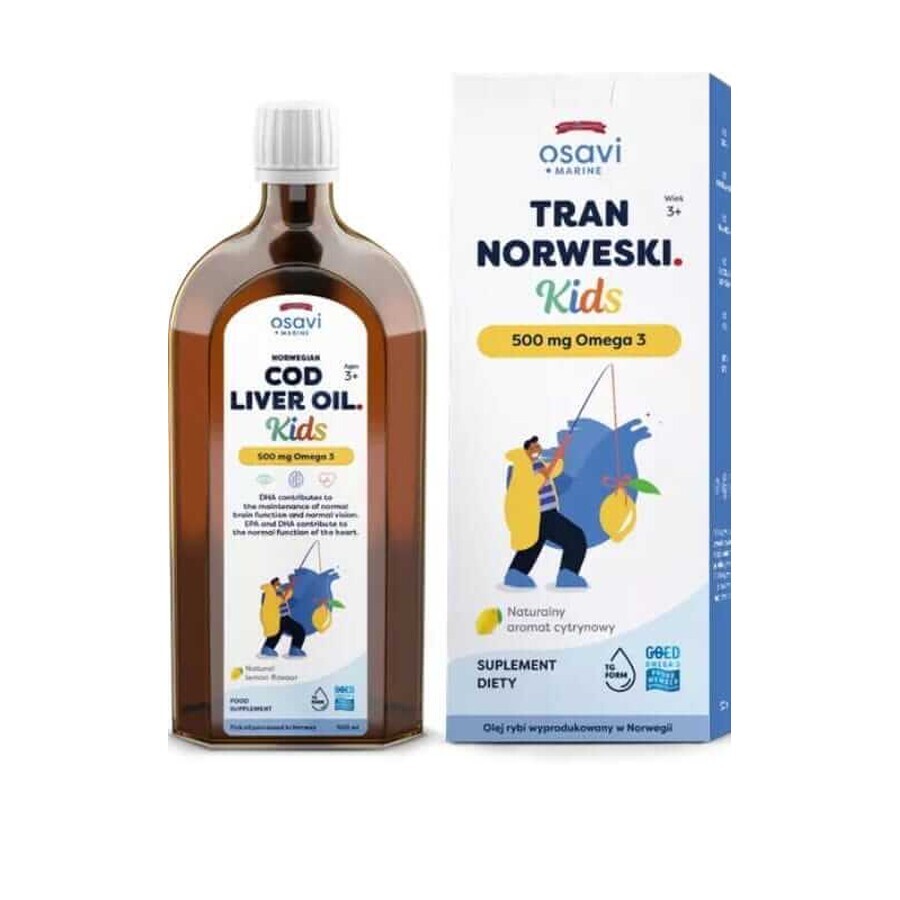 Osavi Tran Norwegisch 500 mg Kinder Zitrone 500 ml