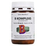 Complejo vitamínico B (niacina, B1, B2, B6, B12) 100 cápsulas Sanct Bernhard