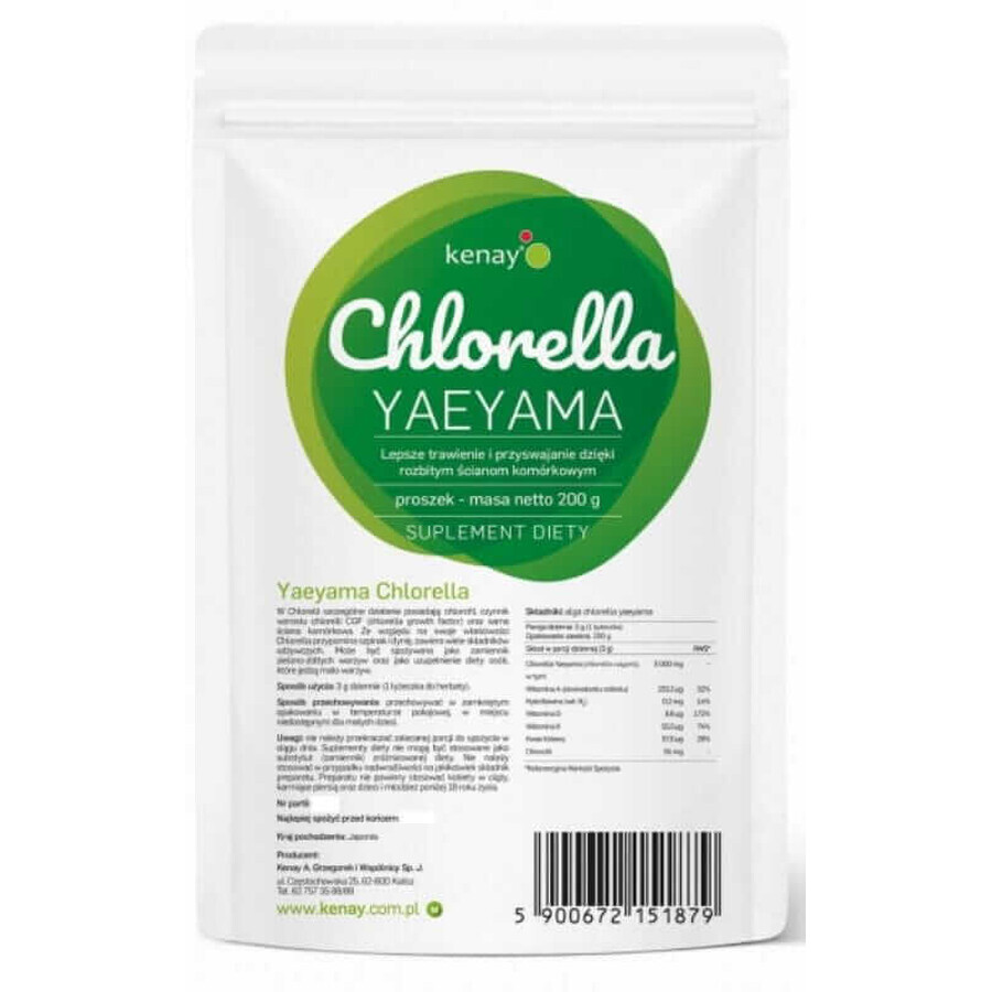 Chlorella Yaeyama parois cellulaires brisées (200 g) Kenay