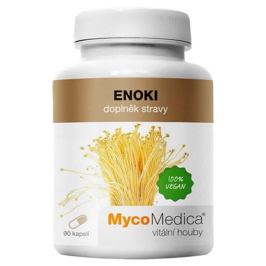 Enoki 30% polisacárido 90 cápsulas MycoMedica