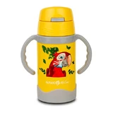 Stainless steel heat insulated bottle We Care, yellow, 300 ml, Nava