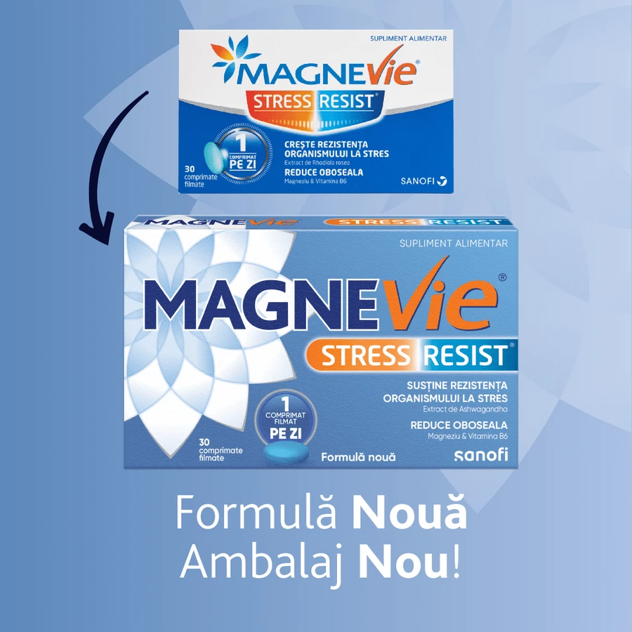 MagneVie Stress Resist con Ashwagandha, 30 comprimidos recubiertos, Sanofi