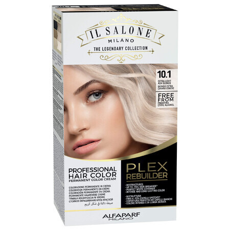 Permanent Hair Color Plex Rebuilder Il Salone, 10.1, Extra Light Ash Blonde, Alfaparf