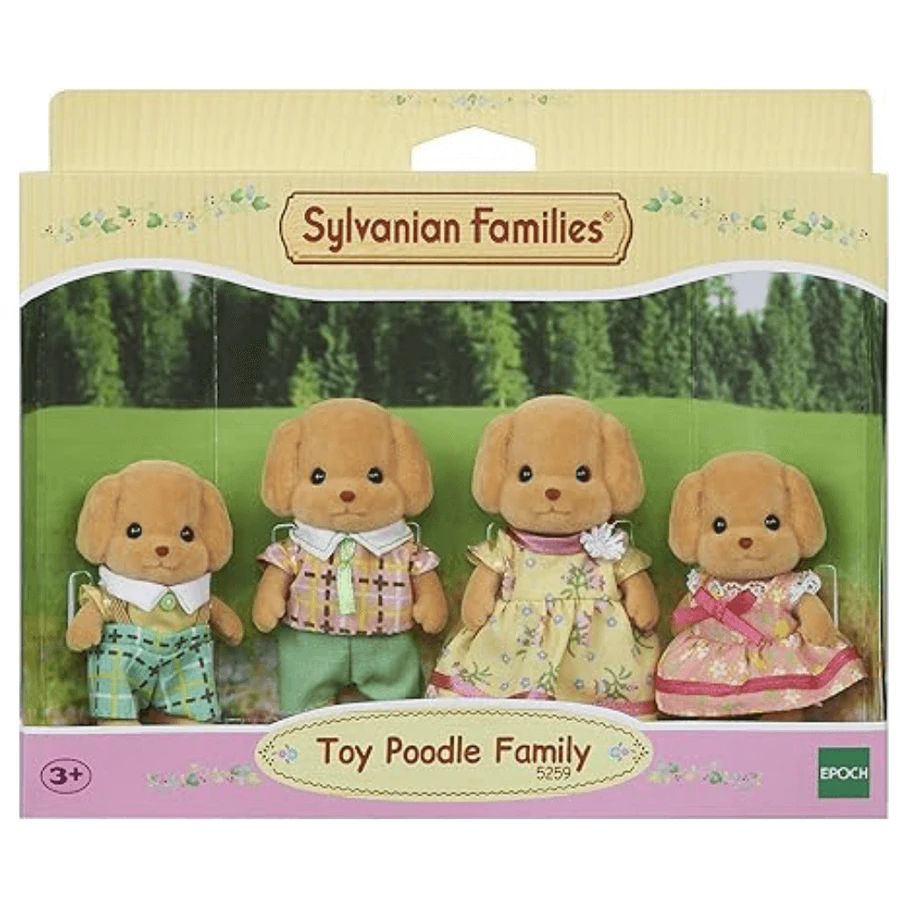 Set van 4 figuurtjes Poedel Poedel Sylvanian Families, +3 jaar, Epoch