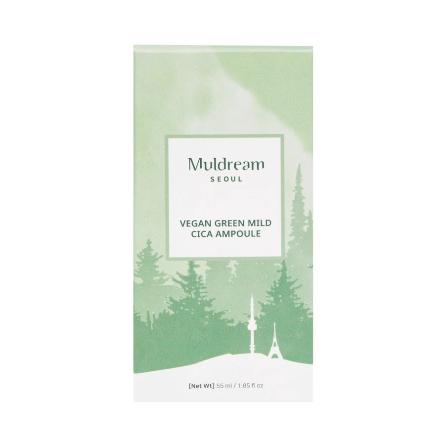 Suero facial vegano con Centella asiática, 55 ml, Muldream