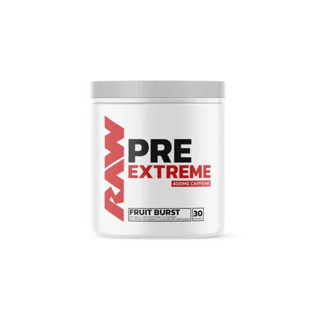 Pre Workout Extreme, 360 g, Fruit Brust, Raw Nutrition