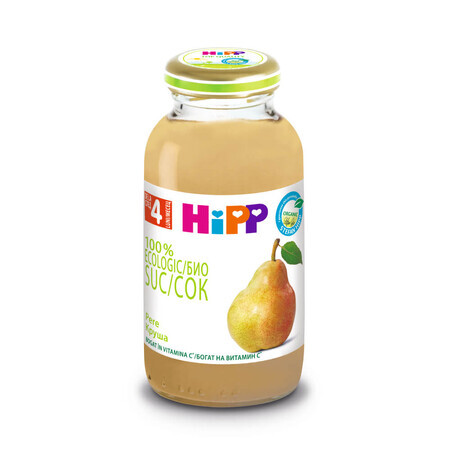 Zumo de pera ecológico, +4 meses, 200 ml, Hipp