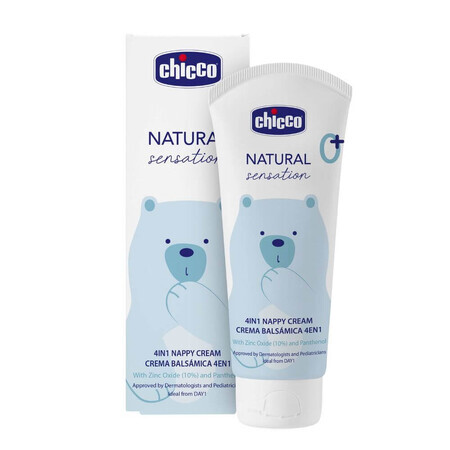 Crema reparadora de rozaduras de pañal Natural Sensation, + 0 meses. 100 ml, Chicco