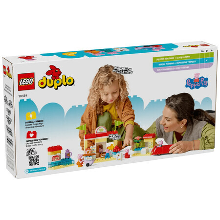 Supermercado Peppa Pig, 2+ años, 10434, Lego Duplo