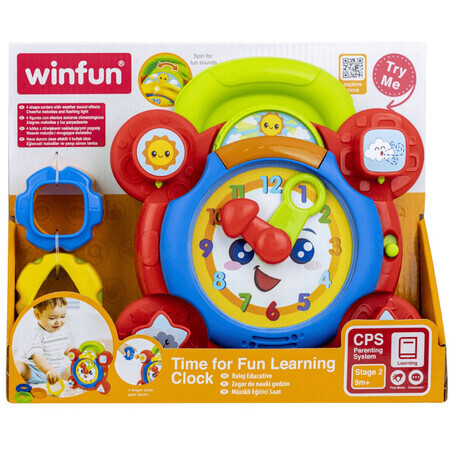 Activity clock with lights and sounds, 9 months+, Winfun