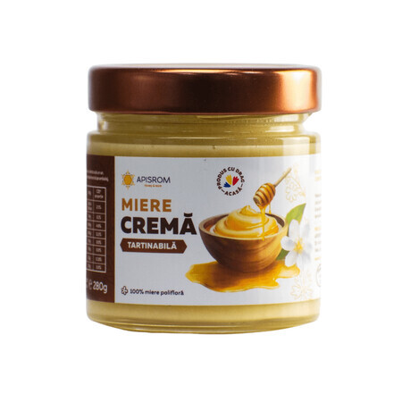 Crema de miel para untar, 280 g, Apisrom