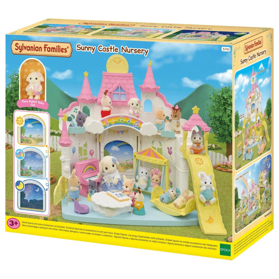 Parque infantil Castillo de colores vivos Sylvanian Families, 3 años+, Época