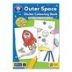 Libro para colorear con actividades en ingl&#233;s y pegatinas espaciales Outer Space, +3 a&#241;os, Huerto