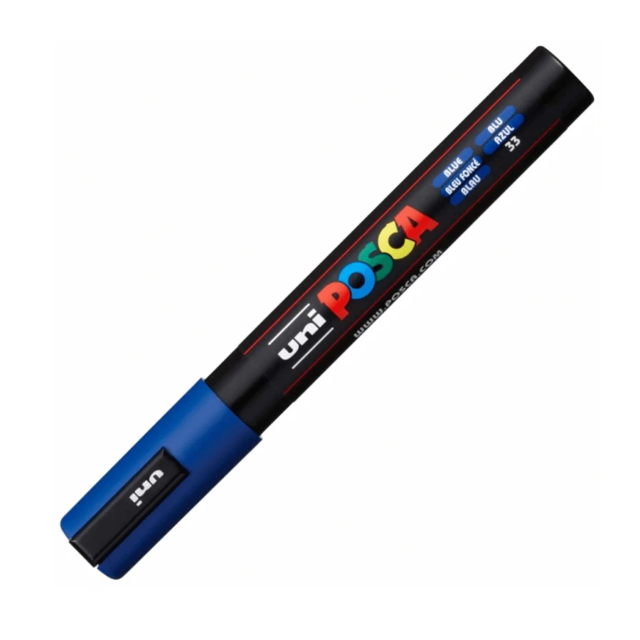 Marcador acrílico PC-5M Mediano, Azul 33, Posca