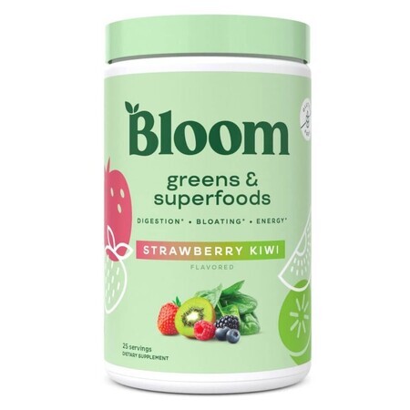 Bloom Greens Greens&Superfoods-Fresa Kiwi, 150.75 g, Bloom