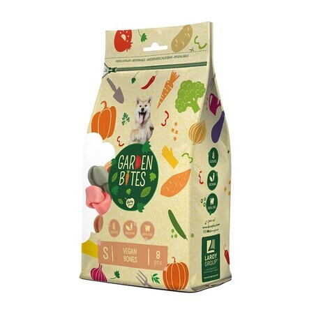 Huesos veganos en bolsa L 14,5 cm, 3 piezas, Garden Bites