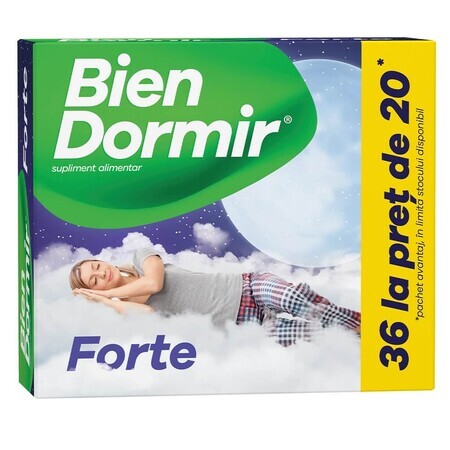 Sleep Well Forte, 36 capsules voor 20, Fiterman Pharma