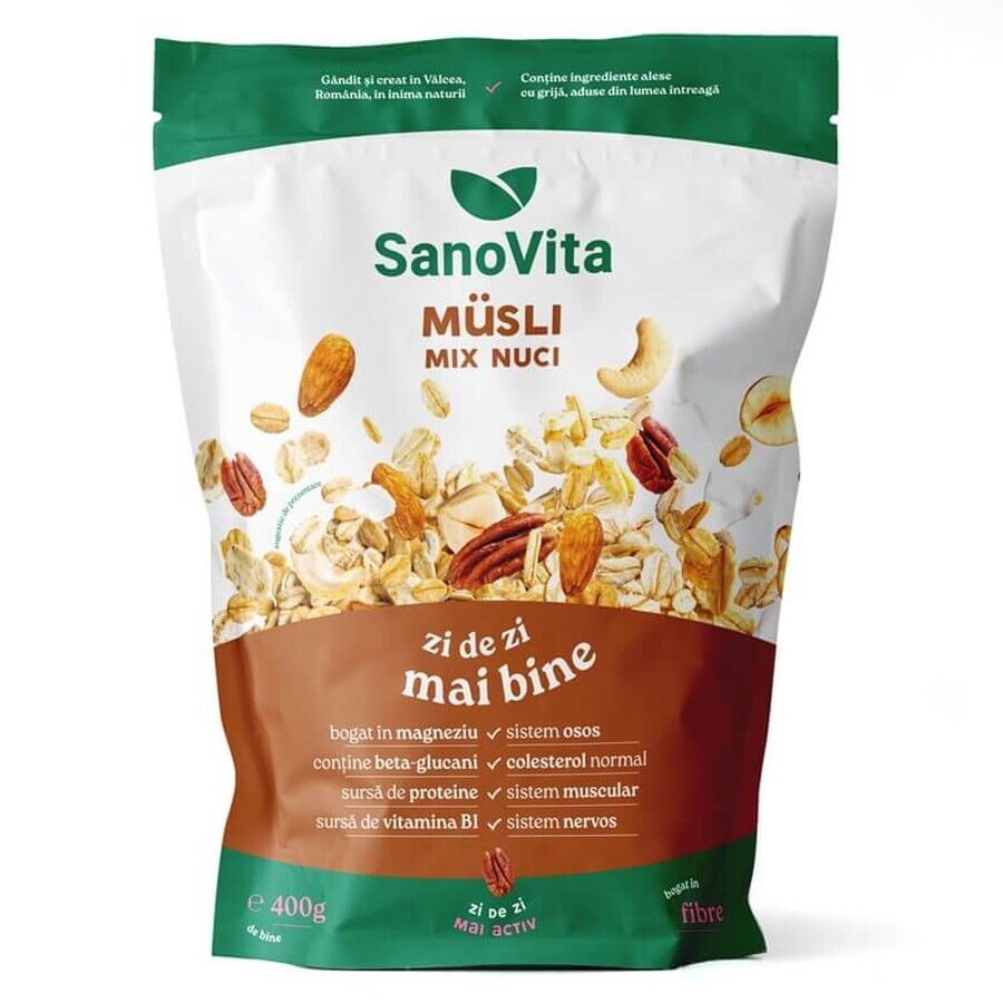 Musli met gemengde noten, 400 g, Sanovita