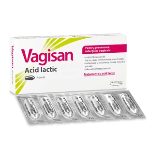 Ovule z kwasem mlekowym Vagisan, 7 sztuk, Vagisan